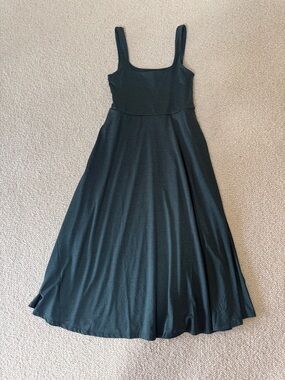 Quince Black Maxi Tank Dress